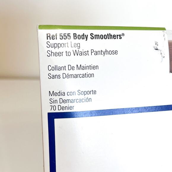 Vintage 1993 Givenchy 555 Body Smoothers Pantyhose Size B Style 157 Pale Gold - Picture 3 of 5